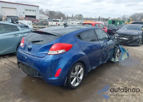 2017 Hyundai Veloster Value Edition z USA, uszkodzony, nr VIN KMHTC6AD2HU320879